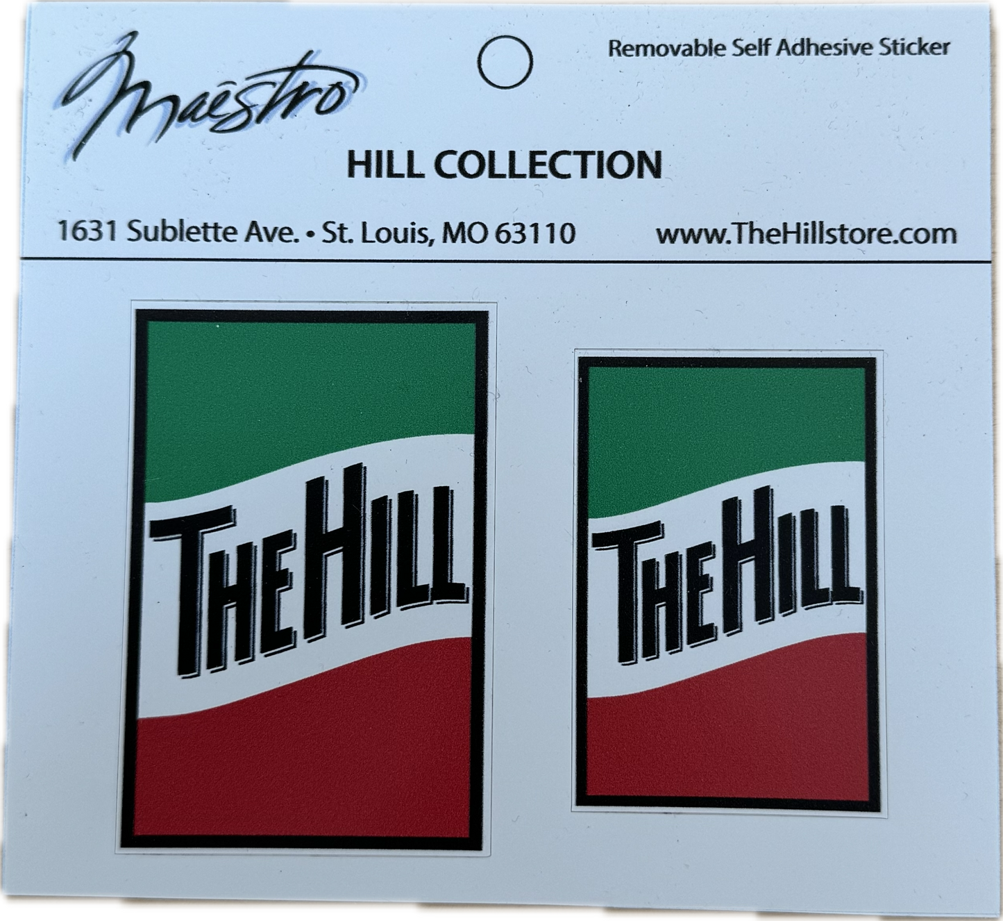 "The Hill" Sign Stickers