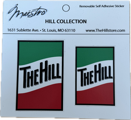 "The Hill" Sign Stickers